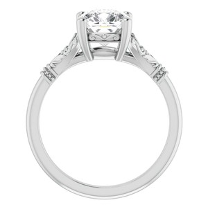 Bague Solitaire Moissanite Taille Coussin en Argent Sterling 925 Plaqué Or 18K, Sertissage à Griffes, Certifiée Luxe pour Fiançailles et Mariage - Product Image 3
