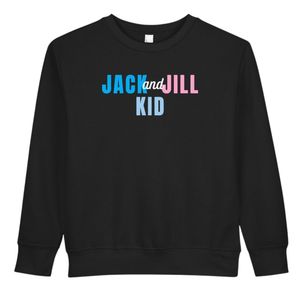 Sweat-shirt noir à motifs pour enfants, pull à col rond en polaire doux, manches longues, vêtements décontractés pour l'école, vêtements d'hiver à la mode - Product Image 1