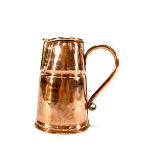 Carafe en cuivre de 50 oz de qualité supérieure avec poignée, design simple, pour boissons, carafe à vin à pointe concave, carafe de stockage d'eau, bouilloire en cuivre - Product Image 1