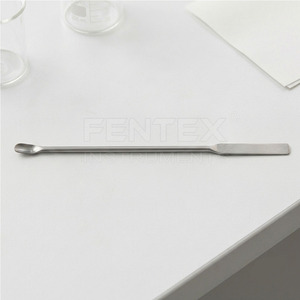 Spatule micro-cuillère en acier inoxydable 18/8, finition miroir premium, cuillère d'échantillonnage de réactifs de laboratoire, spatule chimique double extrémité - Product Image 6