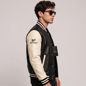 Veste en cuir moderne pour homme, texture douce, coutures durables et qualité supérieure pour une tenue longue durée, vente en gros - Product Image 6