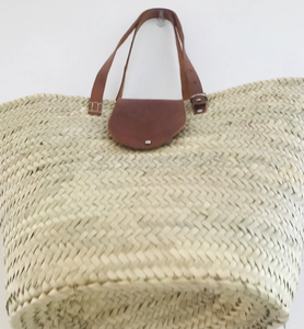 กระเป๋าโท้ทสานพร้อมช่องหนังประดับหมุดและสายสะพายยาว - Product Image 3