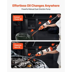 Estrattore di Fluidi Automobilistici Manuale 1500CC, Facile Cambio Olio con Tubi di Prolunga Lunghi, Strumento per Riparazione Auto - Product Image 3