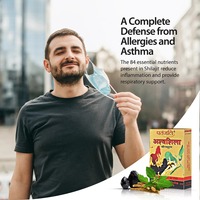 Capsules Patanjali Ashvashila, extrait pur de Shilajit et d'Ashwagandha, complément alimentaire à base de plantes pour le bien-être masculin