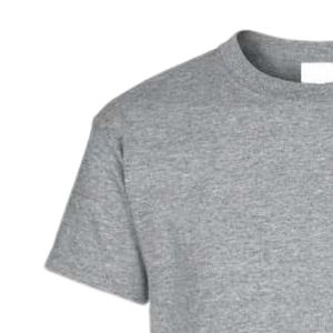 Camiseta Gris de Manga Corta con Cuello Redondo para Adolescentes, con Diseño Gráfico Pequeño en Vinilo, para la Escuela, Uso Diario, Ropa Cómoda para la Calle - Product Image 4