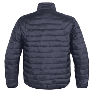 Mens Canvas Solid <b>Lightweight</b> <b>Puffer</b> <b>Jacket</b> Windproof Water Repellent Stand Zip Quilted Bomber Outerwear for Winter Commuting - Product Image 3