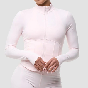 Plus Size Workout Jackets for <b>Women</b> <b>Zip</b> <b>up</b> Breathable Sweat-Wicking Full Length Athletic <b>Tops</b> for Running Yoga - Product Image 1