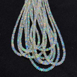Haute qualité 3mm 4mm 5mm éthiopien Welo opale Rondelle perles brins pour la fabrication de bijoux à bricoler soi-même prix de gros du fournisseur - Product Image 6