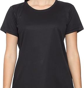 T-shirt pour femme à col rond, personnalisable, en gros, uni, doux, respirant, en jersey de coton, pour la gym, l'entraînement et le sport - Product Image 4