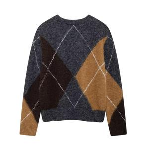 Spring Autumn Knit <b>Sweater</b> Casual Crew Neck Knit Knitted 100% Cotton Warm Casual Winter Everyday Wear Breathable Comfortable Fit - Product Image 1