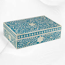 Cajas de Joyería de Madera con Incrustaciones de Hueso de ILAHI, Ecológicas, Ovaladas, de Lujo, Artesanales, para Protección y Almacenamiento de Joyas, al Mejor Precio al por Mayor - Product Image 2