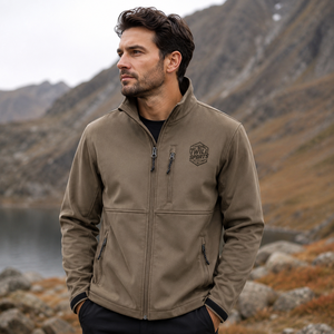 Veste d'hiver softshell personnalisée avec logo, imperméable, coupe-vent, capuche intégrée, de haute qualité, écologique - Product Image 2