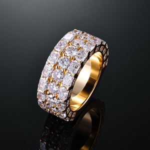แหวนเพชรทรงปรินเซสคัทแบบ Eternity Band ชุบทอง 14K สำหรับทั้งชายและหญิง ประดับเพชรแบบ Prong Setting พร้อมใบรับรอง IGI จากหินธรรมชาติ - Product Image 4