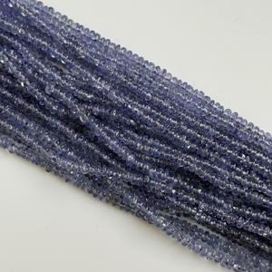 Collier multi-brins de perles facettées en tanzanite naturelle, perles de tanzanite en gros, bleu violet, pour la fabrication de bijoux - Product Image 2