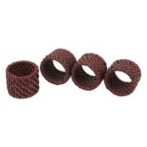 Servilleteros duraderos de ratán Natural respetuosos con el medio ambiente, accesorios de cocina clásicos para cenas, existencias sostenibles - Product Image 3