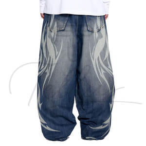 กางเกงยีนส์ทรงแบ็กกี้สไตล์สตรีทแวร์สำหรับผู้ชาย แฟชั่นลำลอง กางเกงยีนส์ทรงแบ็กกี้สุดเทรนด์ คุณภาพดี ราคาประหยัด - Product Image 6