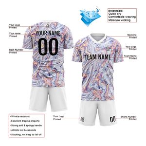 ชุดฟุตบอลชายแขนสั้นพร้อมกางเกงฟุตบอล ชุดกีฬา ชุดฟุตบอลคุณภาพสูง - Product Image 3
