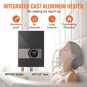 Scaldabagno Elettrico Istantaneo Senza Serbatoio da 8kW con Display Digitale della Temperatura, Facile Installazione, 240V 6000W, 24 Ore - Product Image 4