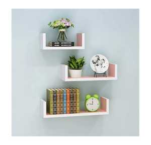 <b>Rustic</b> Live Edge Floating <b>Shelves</b> Solid Wood Wall Mounted Storage Shelf Set Heavy Duty Walnut Finished Timber Bracketless Ledge - Product Image 4