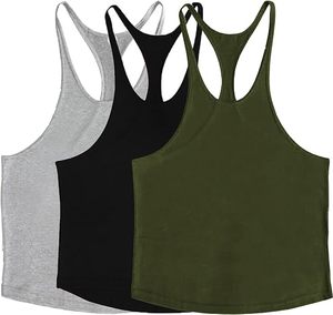 Men's <b>Stringer</b> Tank Tops Muscule Cut Bodybuilding Gym <b>Vest</b> Y-Back Workout Sleeveless T-Shirt - Product Image 1