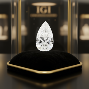 Diamant en vrac certifié IGI 9.57 PEAR VVS2, diamant cultivé en laboratoire - Product Image 3