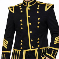 Veste de kilt écossais Black Piper Doublet - Doublet en laine pour homme en gros - Tenue formelle des Highlands 2026