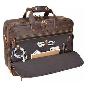 Maletín para Portátil de Cuero Genuino, de Alta Calidad, Duradero, Informal, de Gran Capacidad, para Viajes de Negocios, Oficina, Diseño Personalizado - Product Image 3