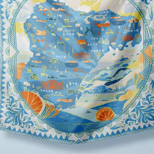 Foulard Bandana en Coton Biologique/Polyester Personnalisé Impression Numérique Printemps Anti-Bactérien Séchage Rapide Léger Luxe Cheveux Femme - Product Image 6
