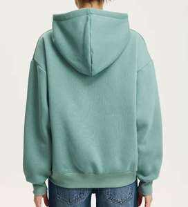 Conjunto de Sudadera con Capucha de Felpa Tejida Extra Grande para Mujer, Sudadera de Algodón Suave, Chándal, Atuendo Informal Cálido de Invierno - Product Image 3