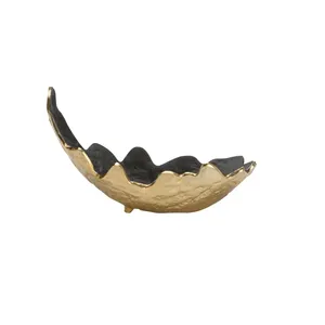 Handmade Stainless Steel Fruit Bowl with Premium Mirror Polish Luxury Decorative SurfaceHandmade Irregular Ceramic Porcelain - Product Image 3