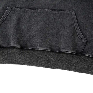 Sweat à capuche streetwear vintage oversize délavé à l'acide pour homme – Qualité supérieure, design original, double manches délavées à l'acide - Product Image 4