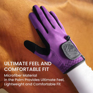 ถุงมือขี่ม้าแบบยูนิเซ็กซ์ เนื้อผ้านุ่มพิเศษ ป้องกันรังสียูวี น้ำหนักเบา ยืดหยุ่น ระบายอากาศได้ดี กันลื่น - Product Image 5