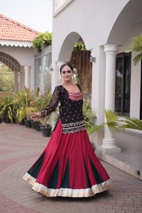 Lehenga Choli Especial para Navratri, Alta Demanda, con 2 Hermosos Colores, Lehenga Choli Nupcial a Precio de Mayoreo - Product Image 2