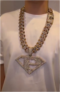 ผ่านการทดสอบเพชร จี้เพชรโมอิสซาไนต์ VVS ชุบทองคำขาว 925 สไตล์ฮิปฮอป พร้อมจัดส่ง - Product Image 2