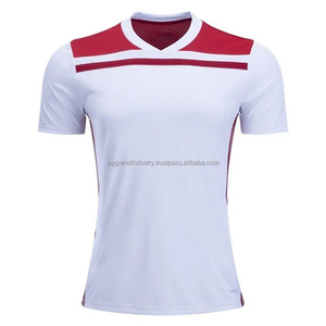 Vente en gros de conception personnalisée imprimé par transfert de chaleur respirant vêtements de football à séchage rapide hommes femmes uniforme de football maillot vierge uni - Product Image 5