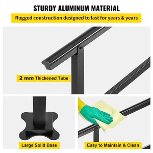 Corrimano per Scale Esterne in Alluminio con Capacità di Carico 75 kg (165 libbre), 91,4 x 88,9 cm, Ringhiera per Scale da Esterno, Gamma Transizionale, Corrimani e Balaustre - Product Image 3