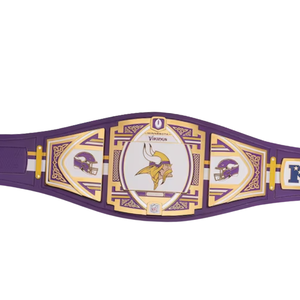 Cinturón de Campeonato de los Minnesota Vikings, Cinturón de Fútbol Americano Personalizable, Cinturón Deportivo Coleccionable de Alta Calidad para Fanáticos - Product Image 5