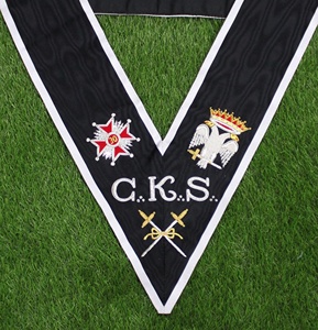 C.K.S. Masónicos Collar de Oficiales con Bordado Masónico, Collar Ceremonial del Gran Consejo - Product Image 4