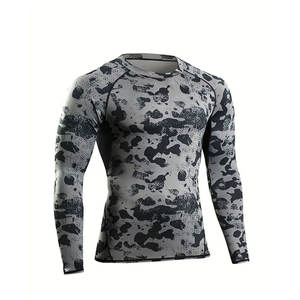 Export Quality <b>Mens</b> <b>Compression</b> <b>Shirts</b> Fitness <b>Compression</b> Wear High Elasticity Quick Dry Long Sleeve Training Top - Product Image 3