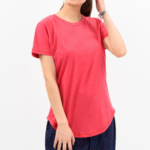 Camisetas de Mujer de Alta Calidad, Ropa Casual de Algodón/Fibra de Bambú, Logotipo Personalizado, Servicio OEM Disponible, Primavera, Tallas Grandes, Sólidas, Simples - Product Image 6