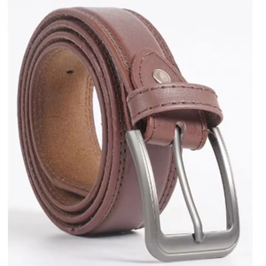 Ceinture en cuir de vachette tressée personnalisée avec boucle en cuivre, style décontracté, largeur 3,5 cm, longueur 110 cm pour hommes, vente en gros sur mesure - Product Image 4