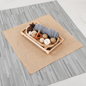 20 x 20'' Carrés de toile de jute naturelle multi-usages, napperons de centre de table, pour la décoration de la maison, les mariages, le jardinage et les travaux manuels - Product Image 3