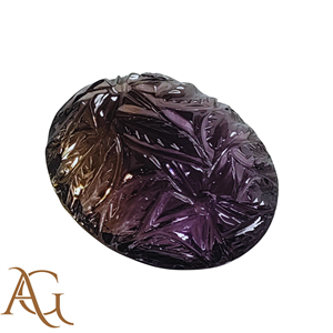 Ametrine naturelle, améthyste, citrine sculptée, pierres précieuses en vrac, mélange de couleurs violet et jaune, fabrication de bijoux, fournisseurs en gros, meilleur prix - Product Image 2