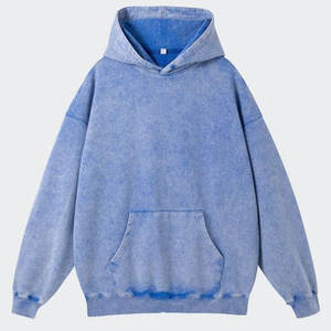 Vintage Sun Faded Distressed Acid Wash Oversized <b>Zip</b> up Heavyweight 100% Cotton Streetwear Hoodie - Product Image 2