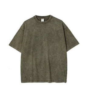 เสื้อยืดทรงโอเวอร์ไซส์ผู้ชาย ผ้าแห้งเร็ว ระบายอากาศดี คอกลม สีพื้น สไตล์สตรีทแฟชั่น เหมาะสำหรับออกกำลังกาย - Product Image 3