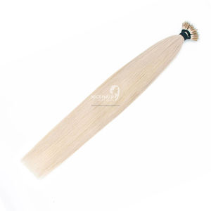 100% Remy Nano Tip vendeurs de cheveux cuticule alignée non chimique naturel brut vierge Nano Tip Extensions de cheveux meilleurs cheveux vague naturelle - Product Image 5