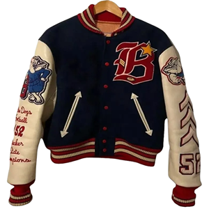 High Quality ODM OEM Customized Breathable Varsity <b>Jacket</b> Chenille Logo Embroidery Wool Body <b>Leather</b> Sleeves Premium Outerwear - Product Image 4