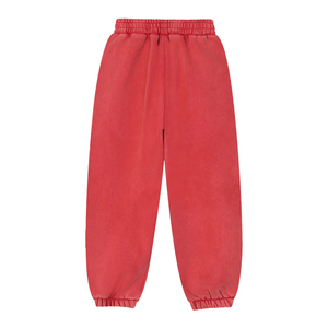 Men's Solid Color Sweatpants <b>Elastic</b> <b>Waist</b> Drawstring Side Pockets Casual Joggers Sand Wash Knitted Cotton Midweight Autumn Wear - Product Image 5