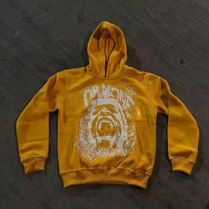 Sweat à capuche surdimensionné vintage en coton 400 GSM, imprimé sur mesure, style streetwear, effet délavé à l'acide, coupe courte, pour homme - Product Image 1