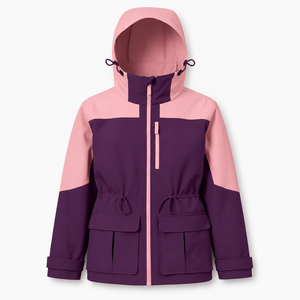 Custom MKB Hooded Winter <b>Parka</b> Jacket <b>Waterproof</b> Windproof Outdoor Coat Full Zip Color Block Multi Pocket Workwear Casual Style - Product Image 4